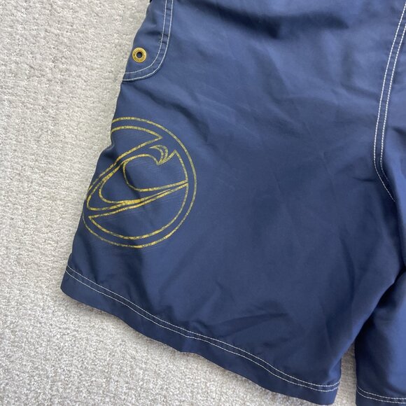 VTG Y2K Men’s O’Neil Surf Board Shorts Trunk 90s Blue / Yellow Grunge Blue Read - Picture 9 of 12